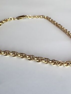 Vintage men’s 14k Gold Over Sterling Silver bracelet Italian Style,like new